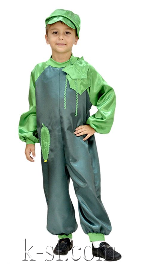 карнавальный костюм огурца, огурчика детский
