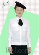 Рубашка кадетская белая для девочки