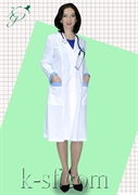 Халат Медицинский женский с длинным рукавом