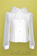 Белая блузка для школы купить в интернет-магазине